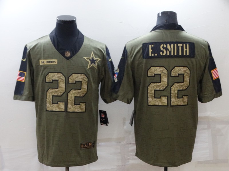 Men's Dallas Cowboys Emmitt Smith #22 Brown Jersey